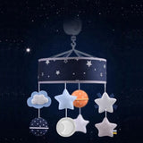 Konig Kids Baby Crib Musical Mobile with Stars, Moon & Hanging Toys