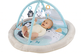 Konig Kids Baby Play Gym Round Mat with Penguins & Hanging Toys