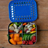 Lunchbots Medium Quad Bento Lunchbox 600ml - Blue