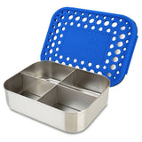 Lunchbots Medium Quad Bento Lunchbox 600ml - Blue