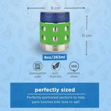 Lunchbots Thermal Dots Food Jar 8oz (235ml) - Green