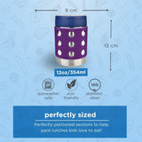 Lunchbots Thermal Dots Food Jar 12oz (350ml) - Purple