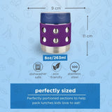 Lunchbots Thermal Dots Food Jar 8oz (235ml) - Purple