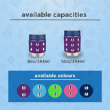 Lunchbots Thermal Dots Food Jar 8oz (235ml) - Purple