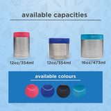 Lunchbots Wide Thermal Food Jar 16oz (470ml) - Aqua