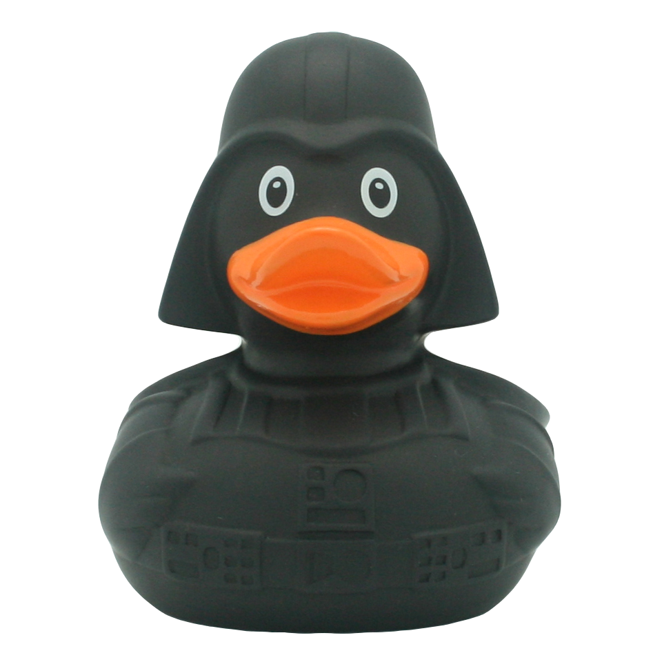 Lilalu Bath Toy Black Star Duck - Black