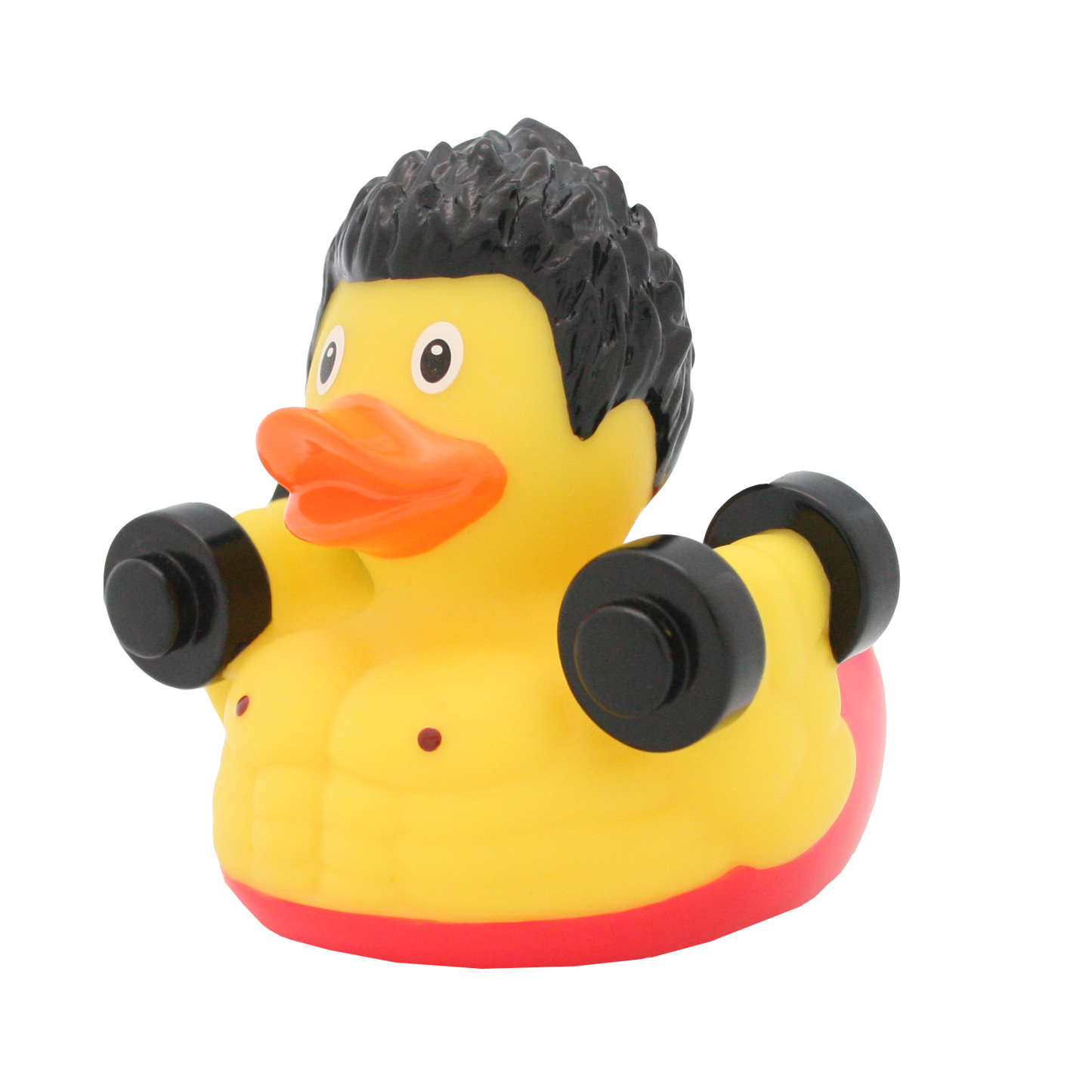 Lilalu Bath Toy Bodybuilder Duck - Red & Yellow