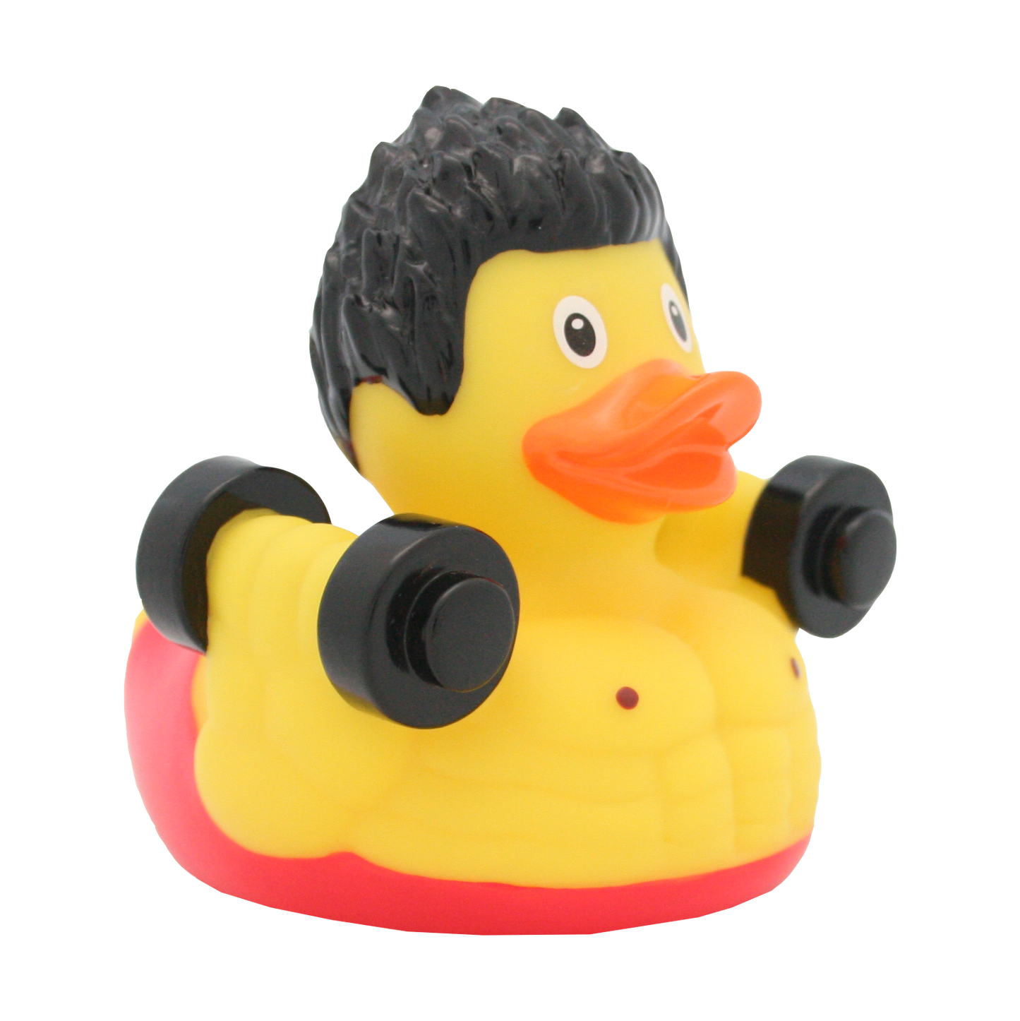 Lilalu Bath Toy Bodybuilder Duck - Red & Yellow