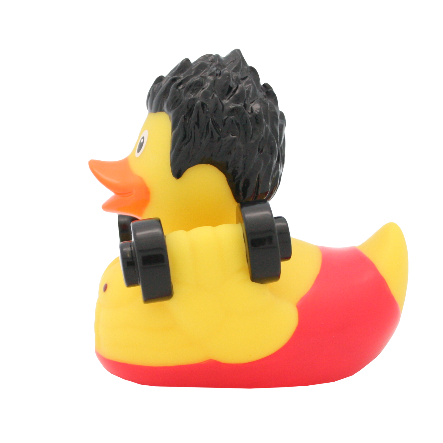 Lilalu Bath Toy Bodybuilder Duck - Red & Yellow