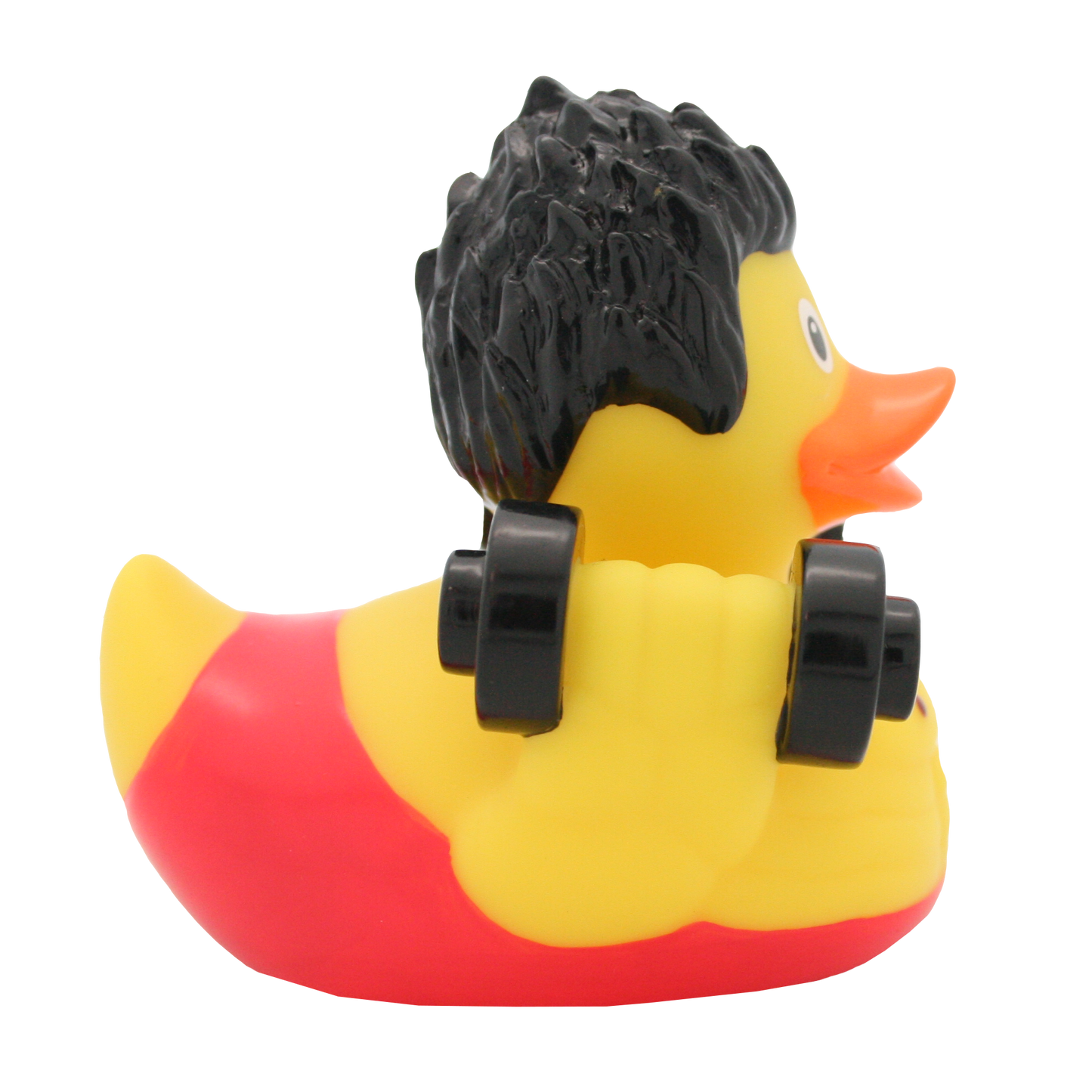 Lilalu Bath Toy Bodybuilder Duck - Red & Yellow