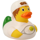 Lilalu Bath Toy Tennis Player Duck - White