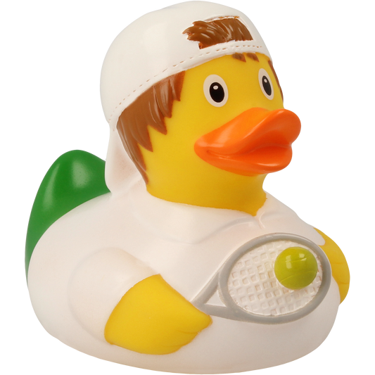 Lilalu Bath Toy Tennis Player Duck - White