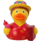 Lilalu Bath Toy Holiday Male Duck - Red