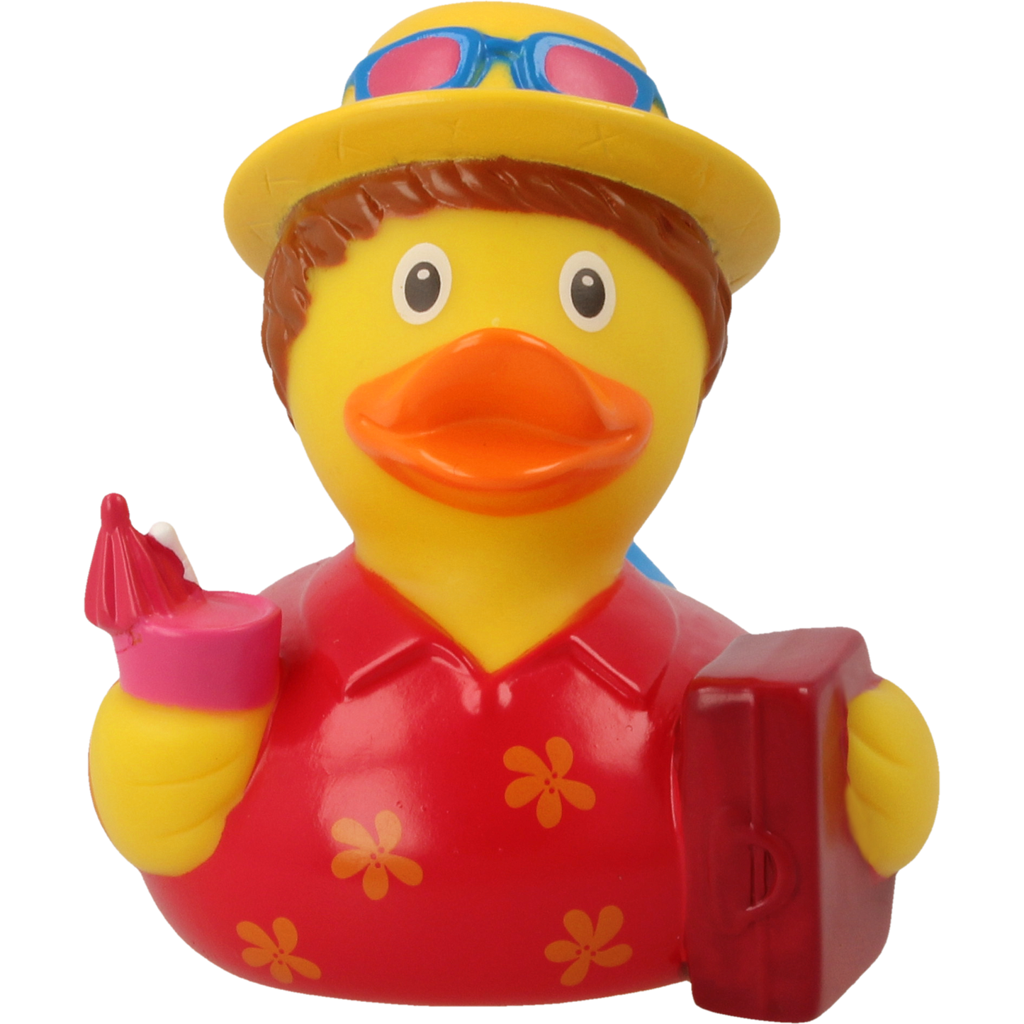 Lilalu Bath Toy Holiday Male Duck - Red