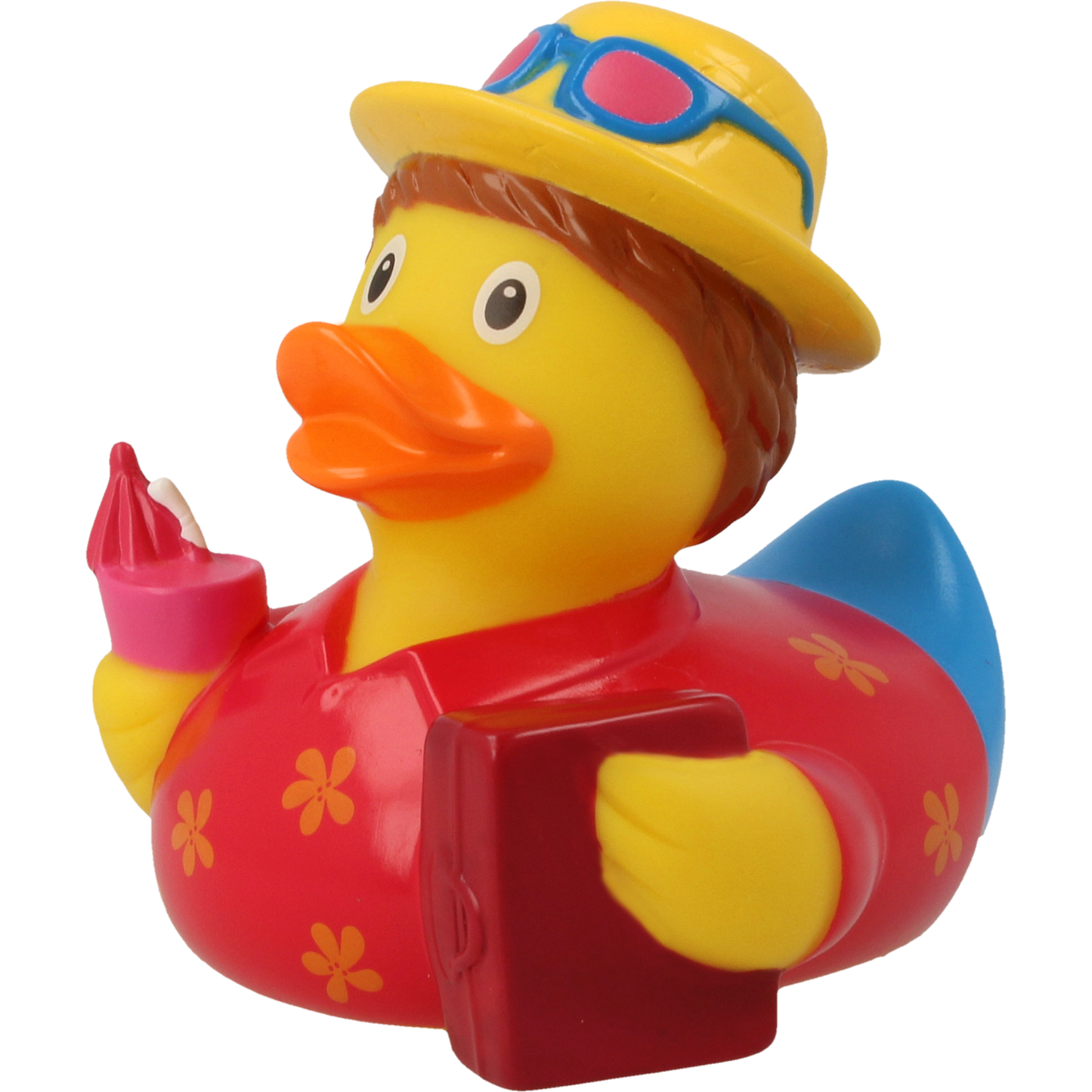 Lilalu Bath Toy Holiday Male Duck - Red