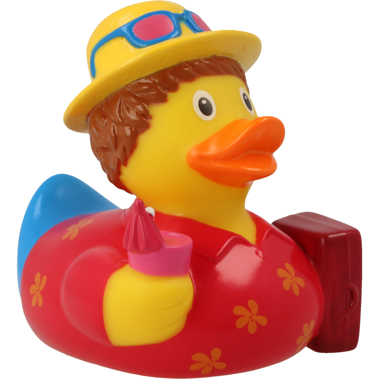 Lilalu Bath Toy Holiday Male Duck - Red