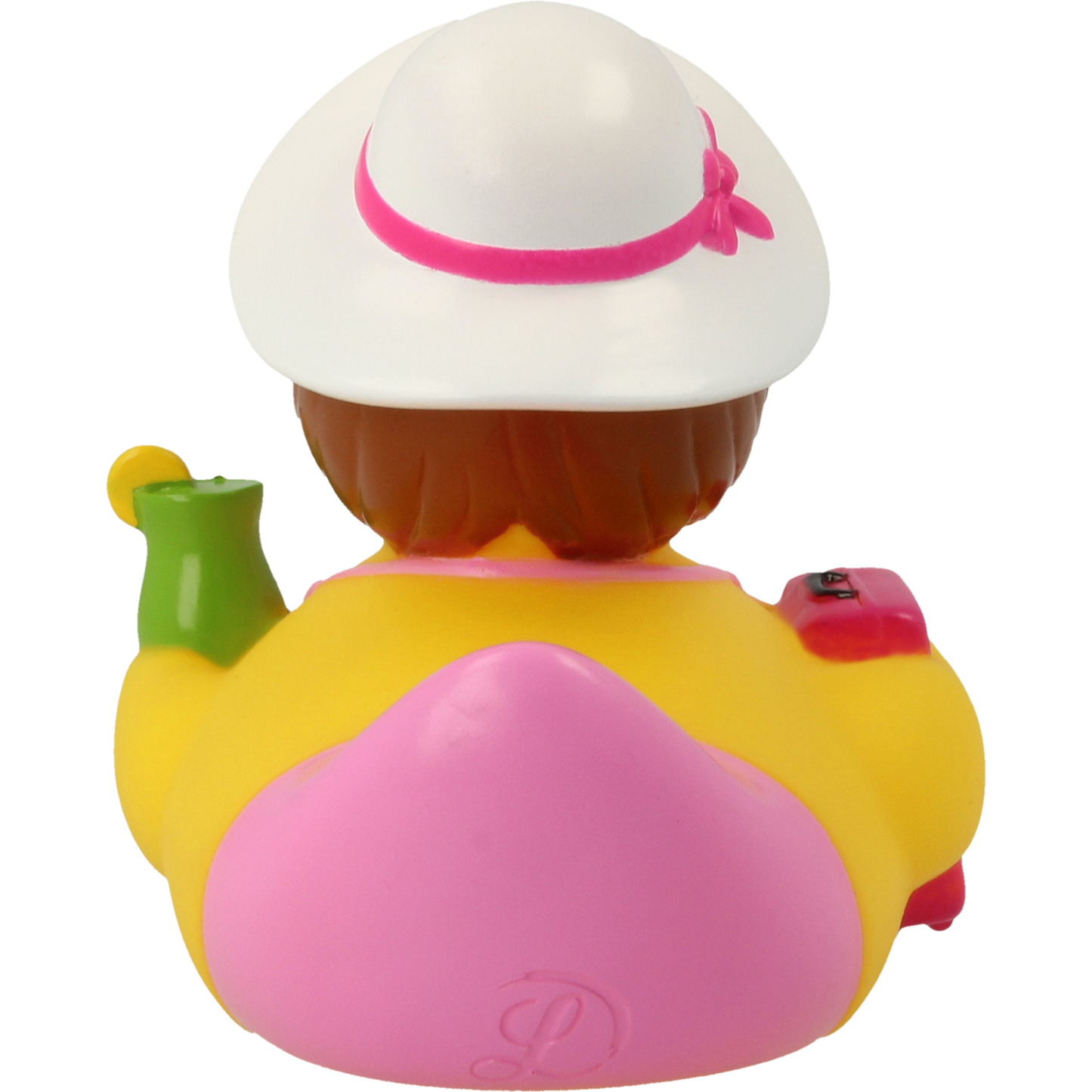 Lilalu Bath Toy Holiday Female Duck - Pink & Yellow