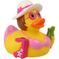 Lilalu Bath Toy Holiday Female Duck - Pink & Yellow