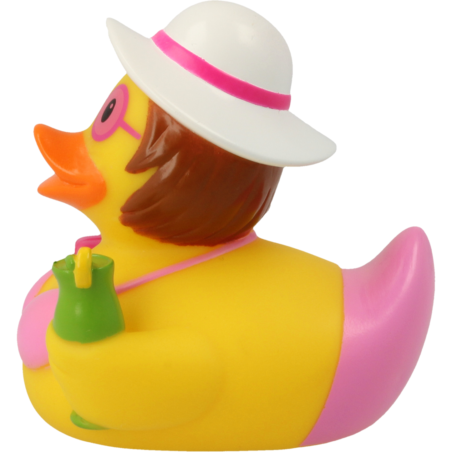 Lilalu Bath Toy Holiday Female Duck - Pink & Yellow