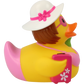 Lilalu Bath Toy Holiday Female Duck - Pink & Yellow