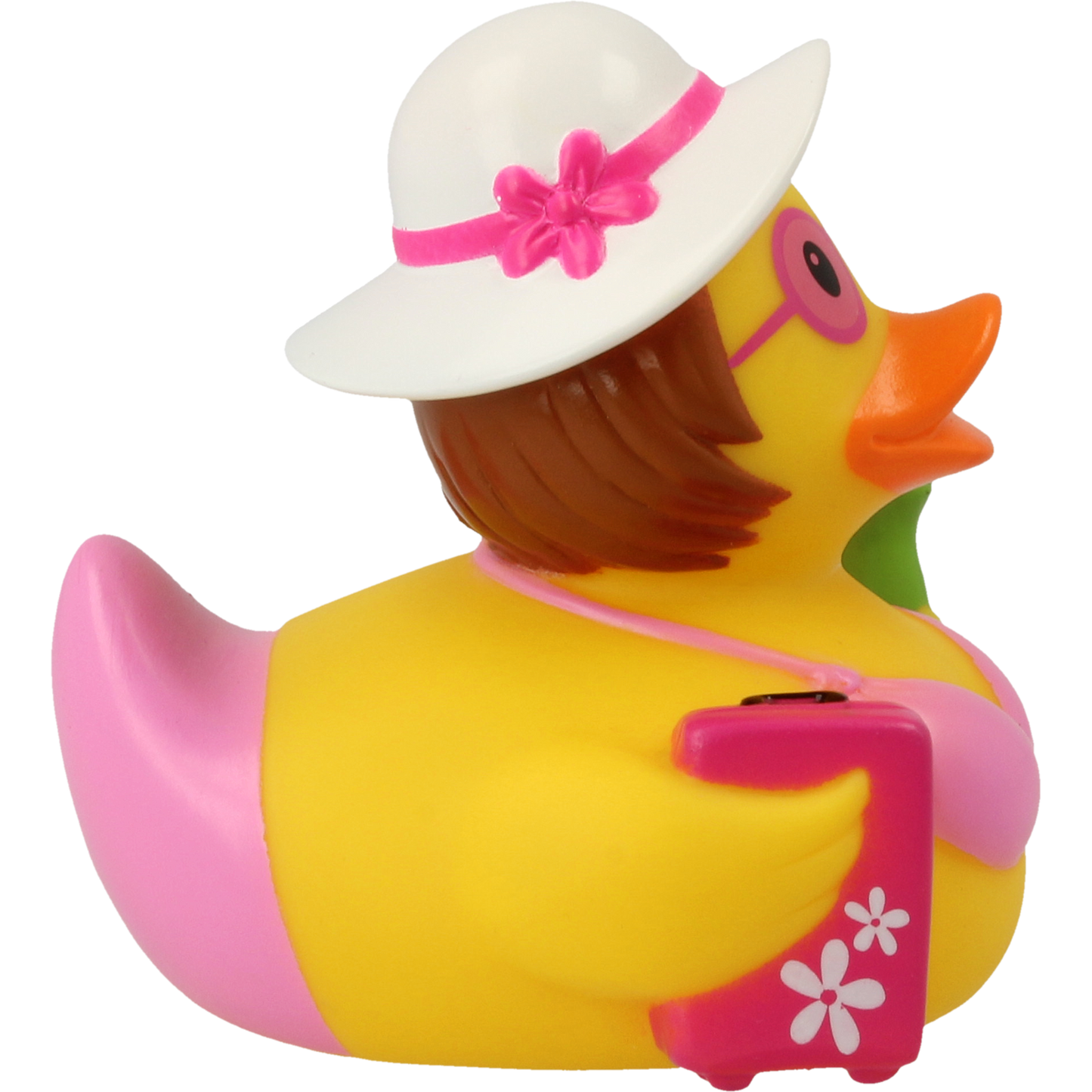 Lilalu Bath Toy Holiday Female Duck - Pink & Yellow