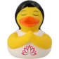 Lilalu Bath Toy Yoga Duck- White & Yellow