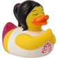 Lilalu Bath Toy Yoga Duck- White & Yellow