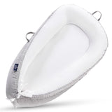 Little Story Soft Breathable Fiberfill Newborn Lounger Bed - Solid Grey
