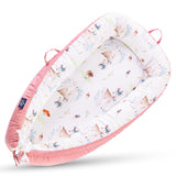 Little Story Soft Breathable Fiberfill Newborn Lounger Bed - Reindeer