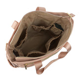 Little Story Quilted Mommy Diaper Bag w/ Changing Mat - Pink