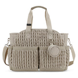 Little Story Nova Tote with Pacifier Pod - Beige