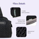 Little Story Elva Diaper Bag with Stroller Straps - Black
