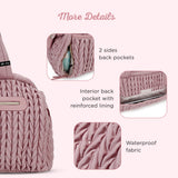 Little Story Elva Diaper Bag with Stroller Straps - Pink