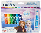 Disney Frozen Jumbo Fibre Markers 12Pcs