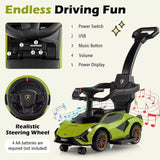 Lamborghini 3-In-1 Ride On Push Car - Green