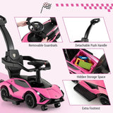 Lamborghini 3-In-1 Ride On Push Car - Pink