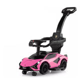 Lamborghini 3-In-1 Ride On Push Car - Pink