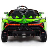 Lamborghini Veneno 2 Seat Kids Electric Car 12V - Green