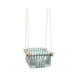 Larisa & Pumpkin Baby Swing - Blue Striped
