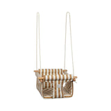 Larisa & Pumpkin Baby Swing - Brown Striped