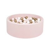 Larisa & Pumpkin XL Powder Ball Pit (92cm) w/ 200 balls - Powder/Gold/White Balls