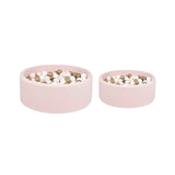 Larisa & Pumpkin XL Powder Ball Pit (92cm) w/ 200 balls - Powder/Gold/White Balls