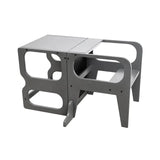 Larisa & Pumpkin Beech Wood Learning Tower - Grey