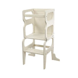 Larisa & Pumpkin Beech Wood Learning Tower - White