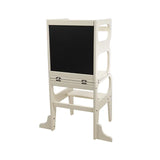 Larisa & Pumpkin Beech Wood Learning Tower - White