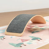 Larisa & Pumpkin 100% Natural Wooden Balance Board - Pink