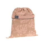 Lassig School String Bag - Bold Leaves Caramel