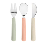 Lassig Cutlery with Silicone Handle 3pcs - Happy Fruits Cherry