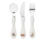 Lassig Cutlery with Porcelain Handle 3pcs - Little Mateys Royal Blue