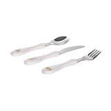 Lassig Cutlery with Porcelain Handle 3pcs - Little Mateys Spicy Orange